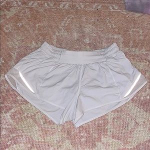 white lulu shorts